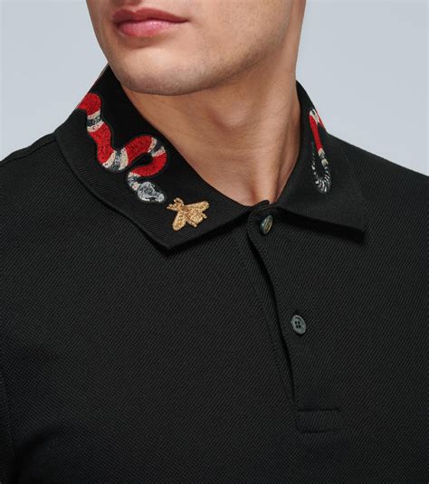 gucci inspired shirt snake|gucci polo shirt snake collar.